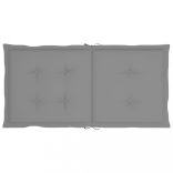 6 db szürke oxford szövet háttámlás székpárna