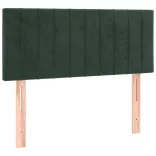 sötétzöld bársony rugós ágy matraccal 80 x 200 cm