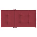 2 db bordó oxford szövet háttámlás székpárna 100x50x3 cm