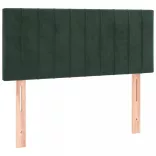 sötétzöld bársony rugós ágy matraccal 100 x 200 cm