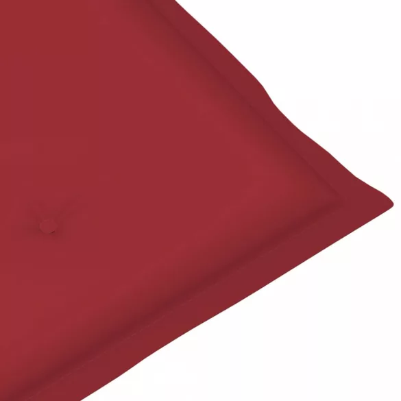 4 db bordó oxford szövet háttámlás székpárna 100x50x3 cm