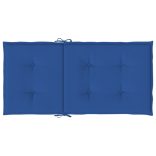 6 db királykék oxford szövet háttámlás székpárna 100x50x3 cm