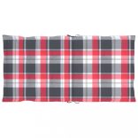 4 db szürke kockás oxford szövet háttámlás székpárna 100x50x3cm