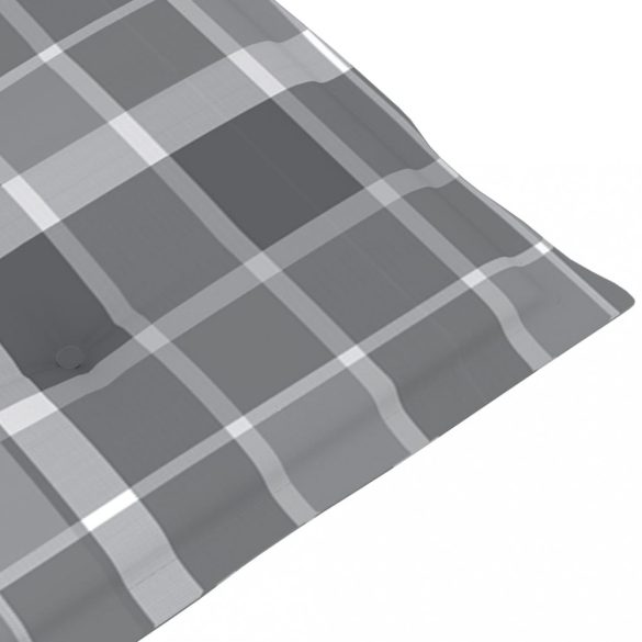 4 db szürke kockás oxford szövet háttámlás székpárna 100x50x3cm