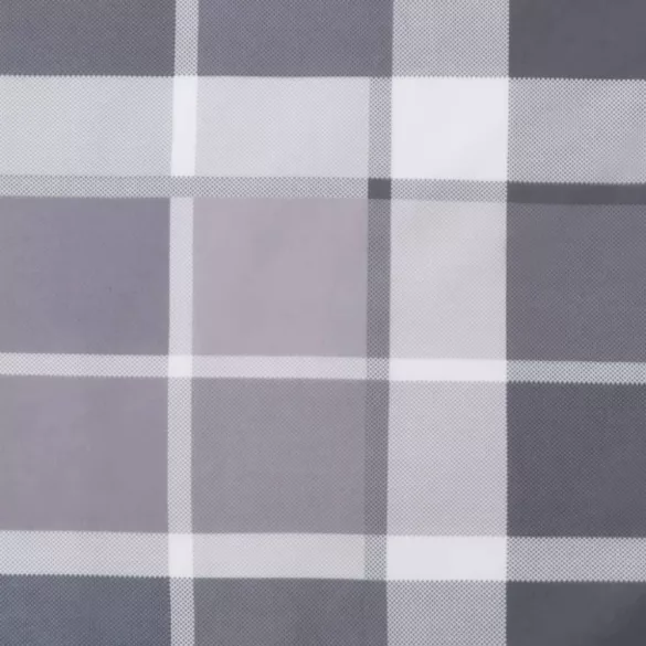 6 db szürke kockás oxford szövet háttámlás székpárna 100x50x3cm