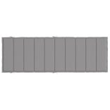 szürke oxford szövet napozóágy párna 186x58x4 cm