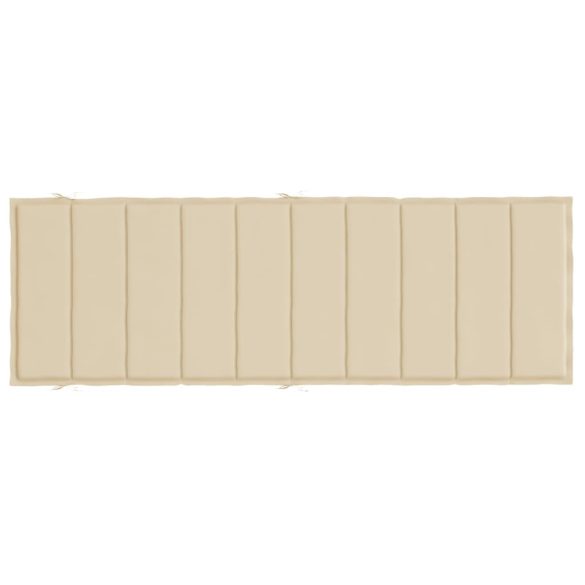 bézs oxford szövet napozóágy párna 186x58x4 cm