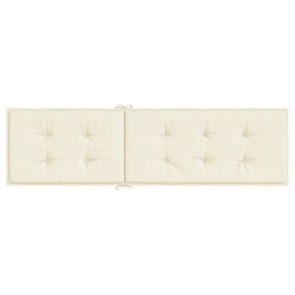 krémszínű nyugágypárna (75+105) x 50 x 4 cm