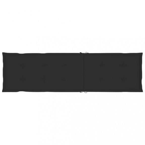 fekete nyugágypárna (75+105) x 50 x 4 cm