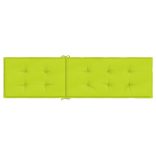 élénkzöld nyugágypárna (75+105) x 50 x 4 cm