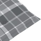 szürke kockás nyugágypárna (75+105) x 50 x 4 cm