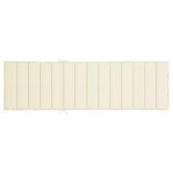 szürke oxford szövet napozóágy párna 200 x 60 x 3 cm