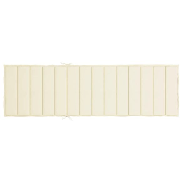 szürke oxford szövet napozóágy párna 200 x 60 x 3 cm