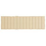 bézs oxford szövet napozóágy párna 200 x 60 x 3 cm