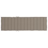 tópszínű oxford szövet napozóágy párna 200 x 60 x 3 cm