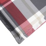 piros kockás oxford szövet napozóágy párna 200 x 60 x 3 cm