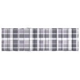 szürke kockás oxford szövet napozóágy párna 200 x 70 x 3 cm