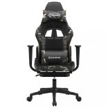 fekete és terepszínű műbőr játékszék lábtartóval