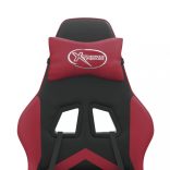 fekete és bordó műbőr játékszék