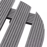 4 db szürke WPC kerekes növénytartó Ø30 x 7,5 cm