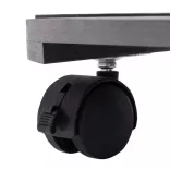 4 db szürke WPC kerekes növénytartó Ø30 x 7,5 cm