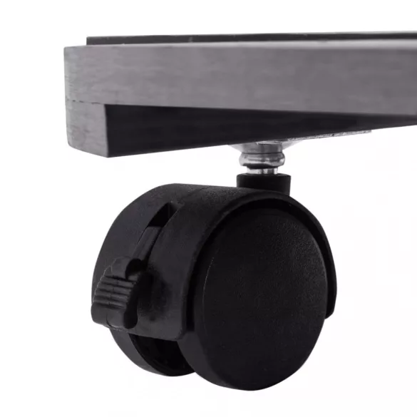 4 db szürke WPC kerekes növénytartó Ø30 x 7,5 cm