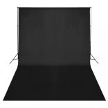 fotóstúdió-felszerelés lámpákkal, háttérrel és reflektorral