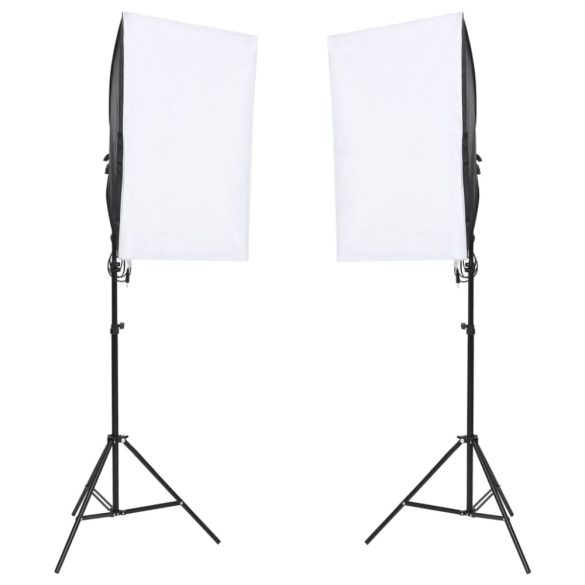 fotóstúdió szett fénykészlettel/háttérképernyővel/reflektorral