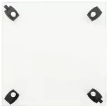 4 db négyzet alakú edzett üveg görgős növénytartó 35 x 35 cm