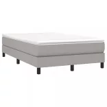 világosszürke szövet rugós ágy matraccal 120 x 200 cm