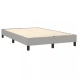 világosszürke szövet rugós ágy matraccal 120 x 200 cm