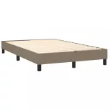 tópszínű szövet rugós ágy matraccal 120 x 200 cm