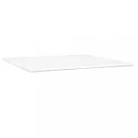 fehér műbőr rugós ágy matraccal 200 x 200 cm