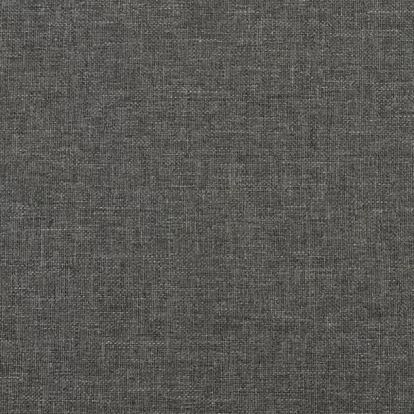 sötétszürke szövet rugós ágy matraccal 200 x 200 cm