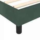 sötétzöld bársony rugós ágy matraccal 80 x 200 cm