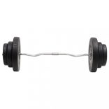 hajlított súlyzórúd súlytárcsákkal 60 kg