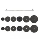 súlyzórúd súlytárcsákkal 90 kg