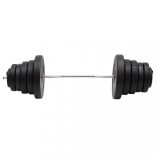 súlyzórúd súlytárcsákkal 90 kg