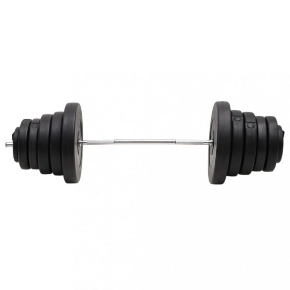 súlyzórúd súlytárcsákkal 90 kg