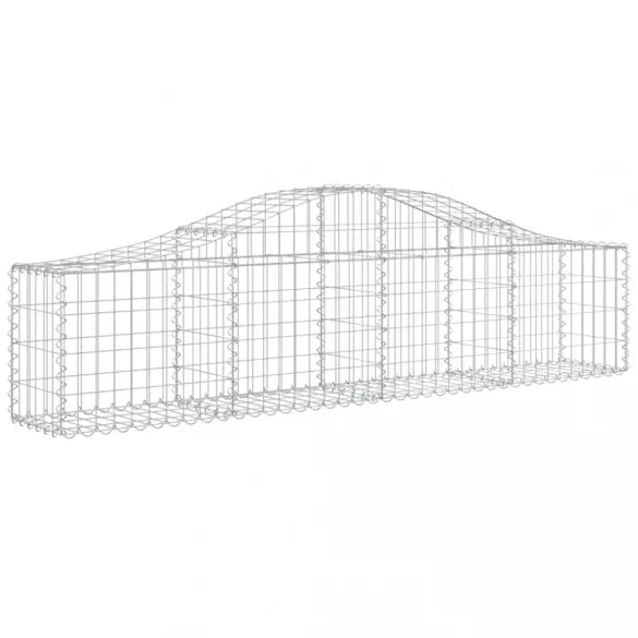 2 db íves horganyzott vas gabion kosár 200x30x40/60 cm