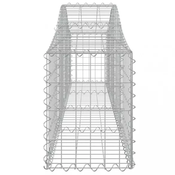 2 db íves horganyzott vas gabion kosár 200x30x40/60 cm
