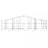 3 db íves horganyzott vas gabion kosár 200x30x40/60 cm
