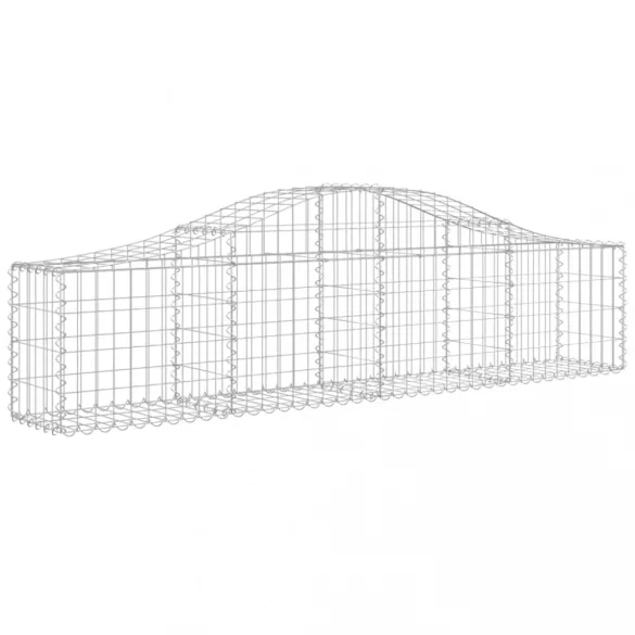 5 db íves horganyzott vas gabion kosár 200x30x40/60 cm