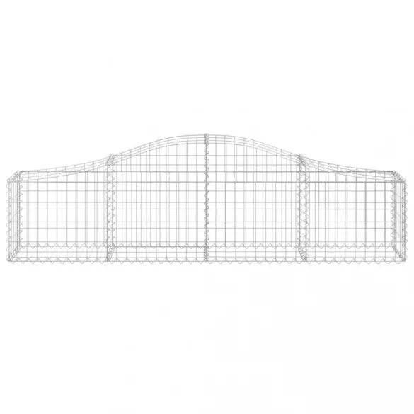 9 db íves horganyzott vas gabion kosár 200x30x40/60 cm