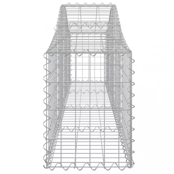 12 db íves horganyzott vas gabion kosár 200x30x40/60 cm