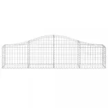15 db íves horganyzott vas gabion kosár 200x30x40/60 cm