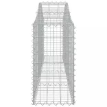 4 db íves horganyzott vas gabion kosár 200x30x60/80 cm