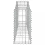 8 db íves horganyzott vas gabion kosár 200x30x60/80 cm