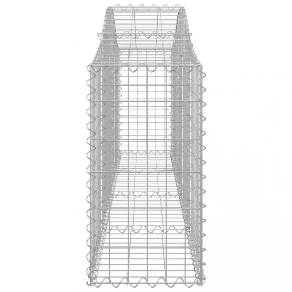10 db íves horganyzott vas gabion kosár 200x30x60/80 cm