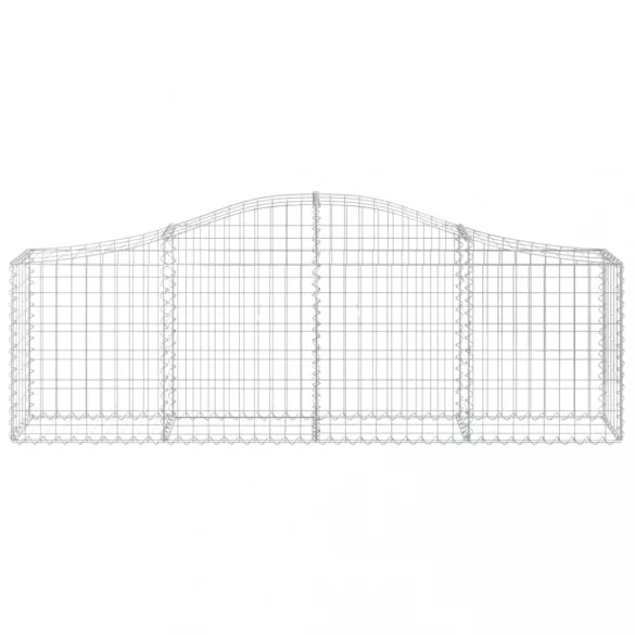 12 db íves horganyzott vas gabion kosár 200x30x60/80 cm